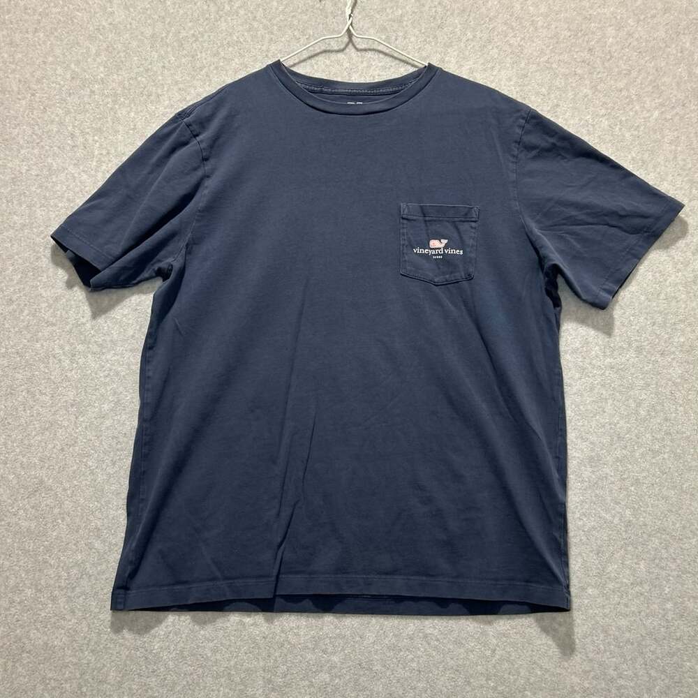 Vineyard Vines Navy Blue Texas Whale Graphic T-Shirt, Size M